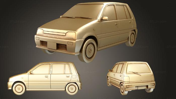 Автомобили и транспорт (Дайхатсу Мира, CARS_1254) 3D модель для ЧПУ станка